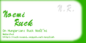 noemi ruck business card